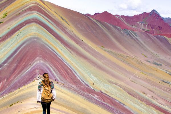Colourful mountains in Peru