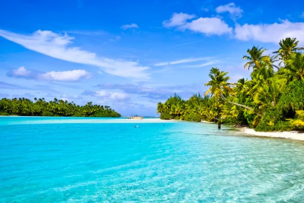blue water beach in rarotonga