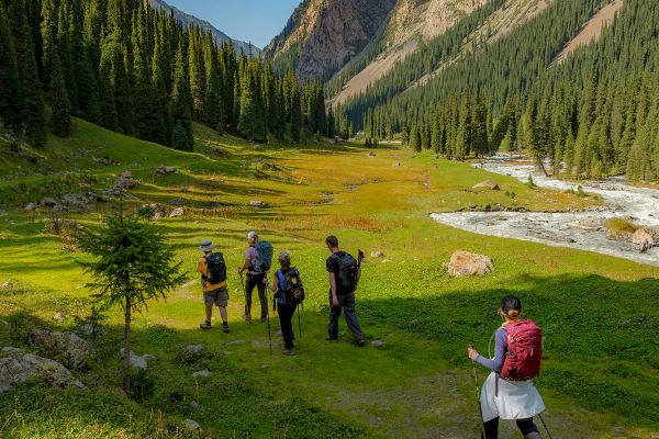 Group of people hiking