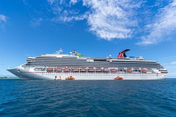 Carnival cruise ship in middle of ocean