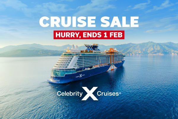 Cruise Sale - hurry, ends 1 Feb | Celebrity
