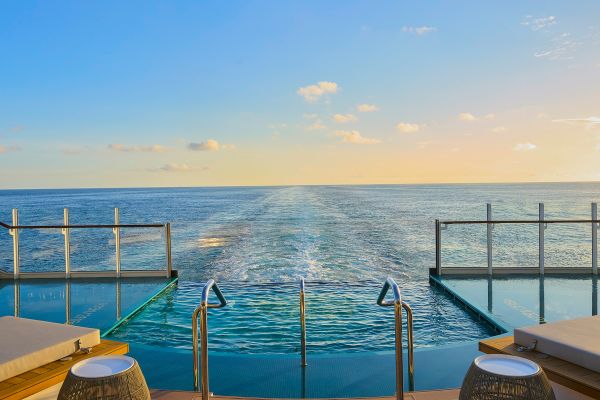 Back deck of cruise ship