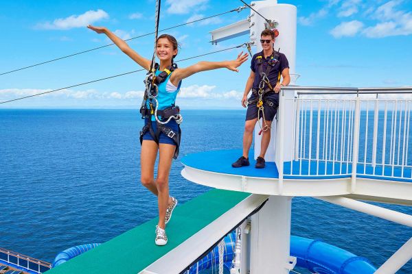 Girl walking the plank