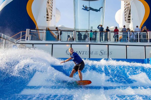 Person using flow rider