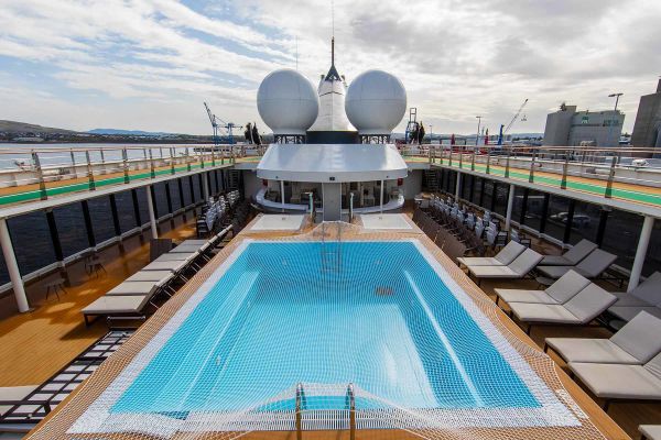 Pool area onboard