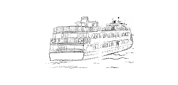 Custom-designed river fleet icon