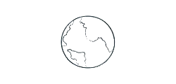 Global footprint, local connections  icon