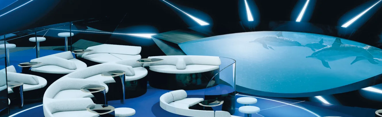 World's First Underwater Ship Lounge: Blue Eye by Ponant luxury travel
