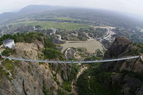 Would You Cross China's Glass-Bottomed Bridge? luxury travel