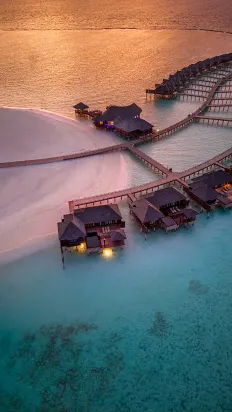 Over water villa, luxury travel holiday, Maldives