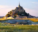 Mont Saint-Michel castle in Normandy, France
