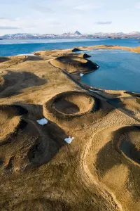 Skutustadagigar craters on Myvatn Lake, luxury travel holiday, Iceland