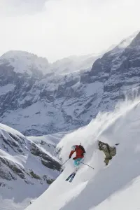 Skier on a luxury travel holiday to Grindelwald, Switzerland