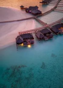Over water villa, luxury travel holiday, Maldives