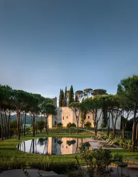 The swimming pool at Reschio