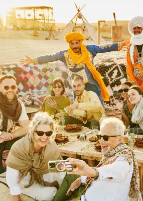 Tour group in Morocco