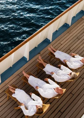 Friends Relaxing on Cruise