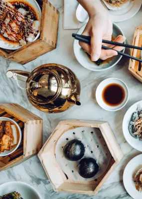 Cantonese food on a table
