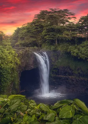 Hawaii waterfall
