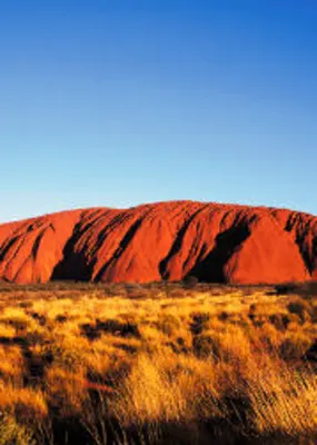 Ayres Rock on a sunny day 