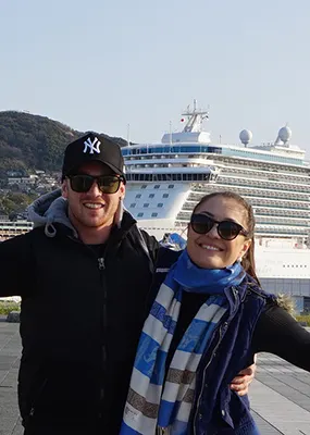 Majestic Princess cruise ship in dock