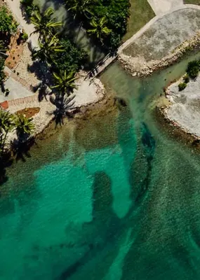 Aerial view of the Elysium resort