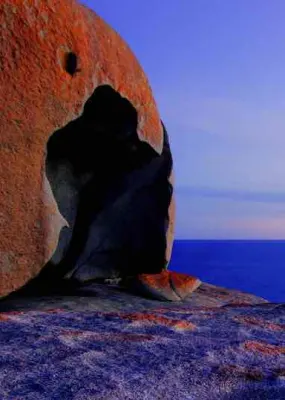 A rare sight of the ocean and its ruins