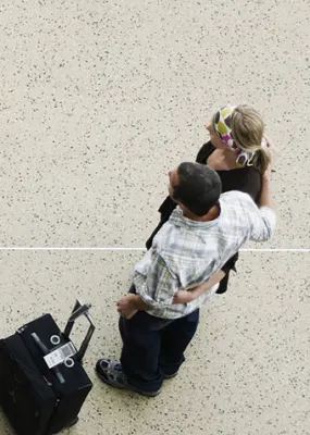 australian airline baggage carousel ariel view 