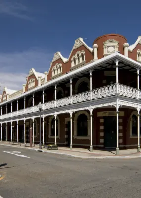 large Australian Pub on the corner of two roads 