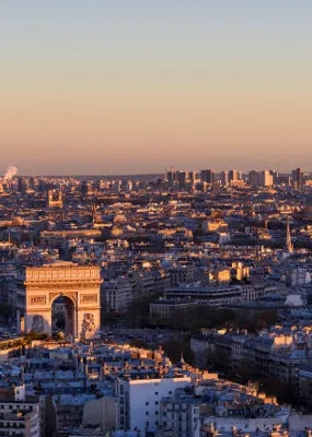 Wide shot of city