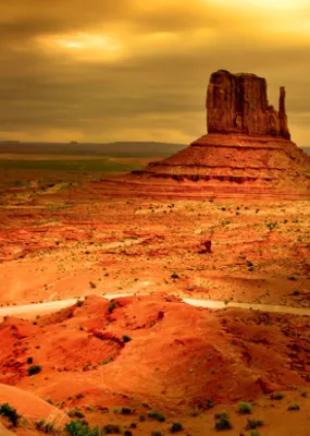 Shades of orange in the Arizona desert 