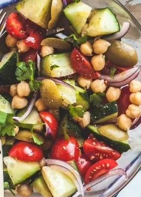 Vegan dishes on a wooden table 