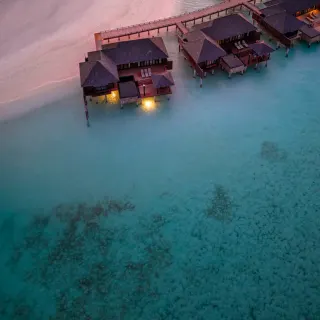 Over water villa, luxury travel holiday, Maldives
