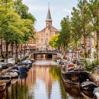 Luxury Travel: Bloemgracht canal in Amsterdam, Netherlands