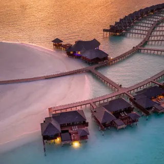 Over water villa, luxury travel holiday, Maldives