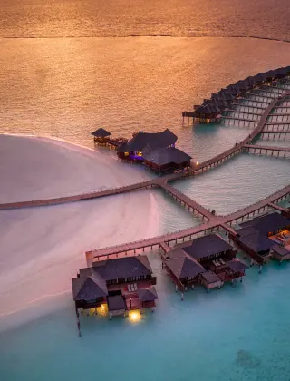 Over water villa, luxury travel holiday, Maldives