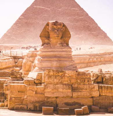 Sphinx, pyramids, luxury travel holiday, Egypt