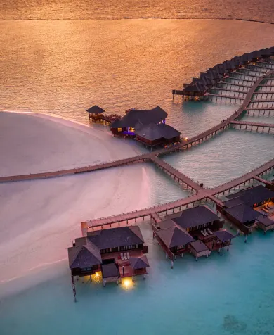 Over water villa, luxury travel holiday, Maldives