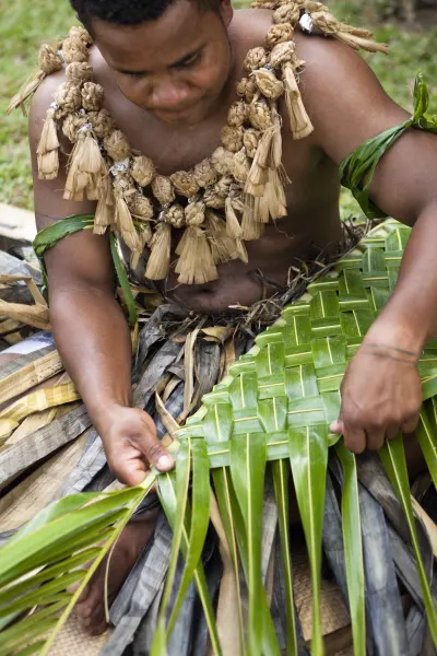 Fijian man, luxury travel holiday, Fiji 
