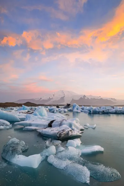 Small iceberg, Jokusarloon, Luxury travel holiday, Iceland