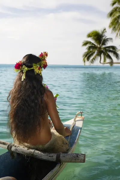 Traditional Canoe French Polynesia, luxury travel holiday,Tahiti