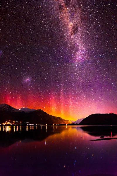 Southern Lights in the South Island, luxury travel holiday, New Zealand