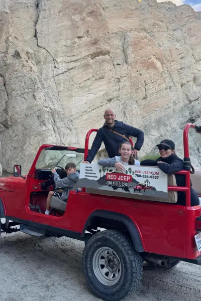 Rozalia Russian & Family - Red Jeep