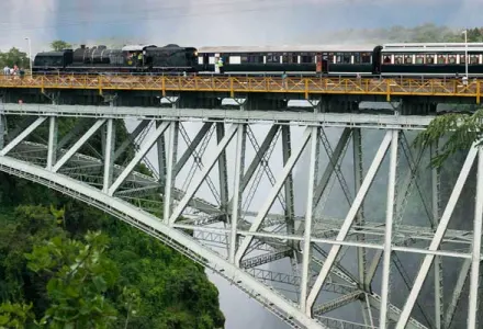 Steam Across Victoria Falls on a Luxury Train Tour luxury travel