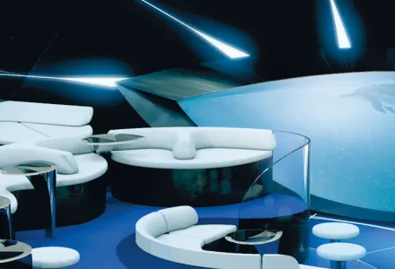 World's First Underwater Ship Lounge: Blue Eye by Ponant luxury travel