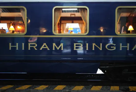 Hiram Bingham luxury train Peru