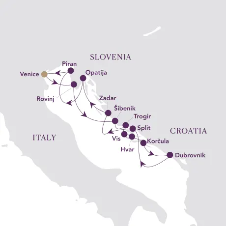 Itinerary map