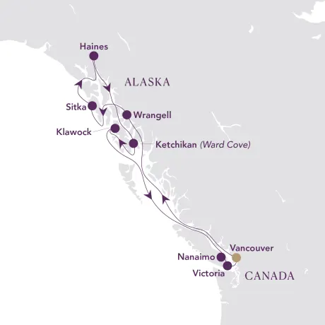 Itinerary map
