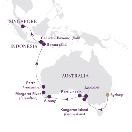 Itinerary map