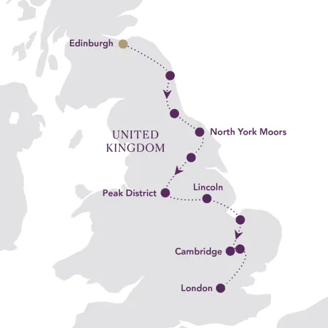 Itinerary map